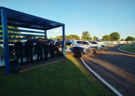 Polícia Militar garante segurança em jogo do Estadual Série A no Saraivão, em Ivinhema