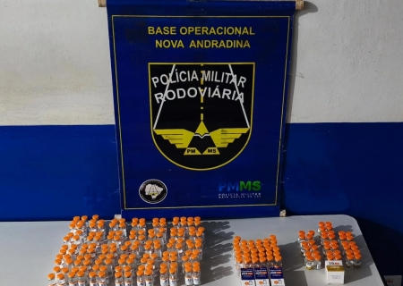 Em Batayporã, Polícia Rodoviária apreende medicamentos contrabandeados em ônibus