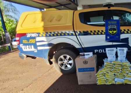 Polícia Militar Rodoviária apreende contrabando em carreta na MS-134