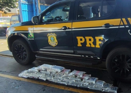Caminhonete com 45 kg de cocaína é apreendida pela PRF em Maracaju