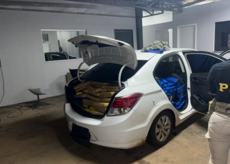 Polícia Rodoviária Federal apreende 650 kg de maconha em Ponta Porã