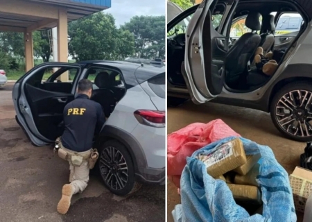 PRF prende médica com mais de 70 quilos de drogas na BR-267, em Nova Alvorada do Sul