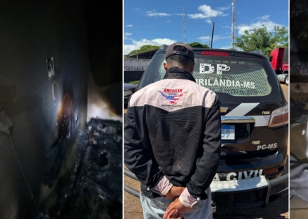 Polícia Civil identifica e prende suspeito de incendiar residência em Anaurilândia