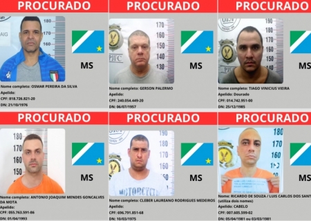 DRACCO atualiza lista de foragidos de alta periculosidade em Mato Grosso do Sul
