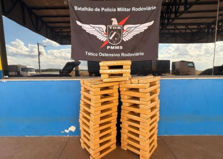 Após tentar fuga, homem é preso com carga de maconha em Maracaju