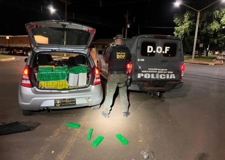 Drogas avaliadas em R$ 500 mil são apreendidas em abordagem do DOF em Iguatemi