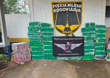 TOR apreende mais de uma tonelada de drogas e recupera veículo roubado na MS-164