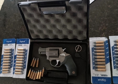 Polícia Civil apreende arma e munições em investigação de ameaça contra mulher