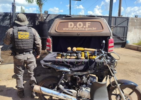 Traficante é preso com haxixe marroquino escondido em moto na região de Amambai