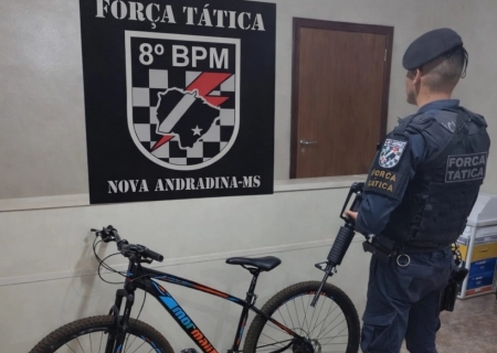 Força Tática prende homem por receptação e recupera bicicleta furtada em Nova Andradina