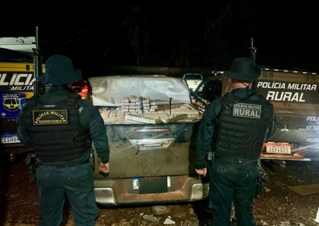 Polícia apreende cerca de 2 toneladas de maconha na zona rural de Terenos
