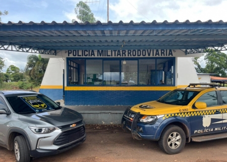 PMR recupera veículo roubado durante perseguição na MS-289, em Amambai