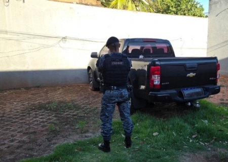 Caminhonete roubada é recuperada em ação integrada das forças de segurança em Mato Grosso do Sul