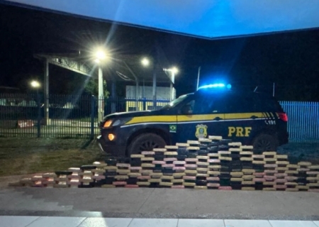 Caminhão é apreendido pela PRF com mais de 180 kg de cocaína em Corumbá