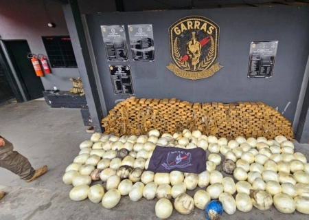 Quinteto é preso pelo Garras com quase 1 tonelada de cocaína em MS