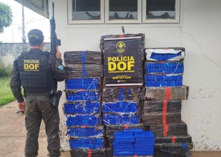 DOF apreende quase meia tonelada de maconha em Mundo Novo