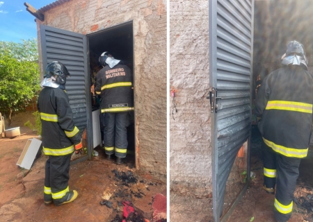 Incêndio em residência mobiliza bombeiros em Nova Casa Verde