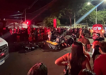 Jovem de 21 anos morre após colisão entre moto e carro em cruzamento de Dourados