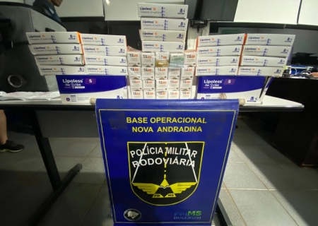 Medicamentos estrangeiros são apreendidos pela PMR em Nova Andradina