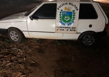 Polícia Militar recupera carro com restrição criminal em Ivinhema