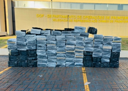 DOF apreende quase duas toneladas de maconha escondidas em carga de óleo de soja