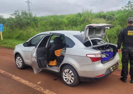DOF prende mulher transportando mais de 300 kg de drogas em Dourados