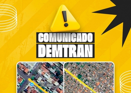 Trânsito de Nova Andradina terá interdições temporárias neste sábado e domingo