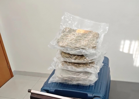 Em Bataguassu, homem é preso pelo DOF com droga em carro de aplicativo