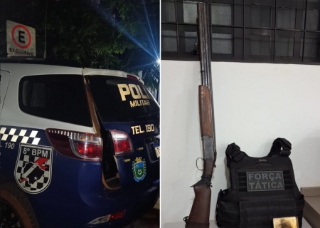 Força Tática apreende arma e drogas em casa denunciada por tráfico em Angélica