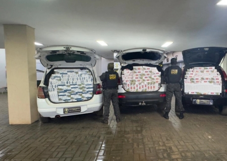 Polícia apreende 7 mil pacotes de cigarros contrabandeados em Dourados