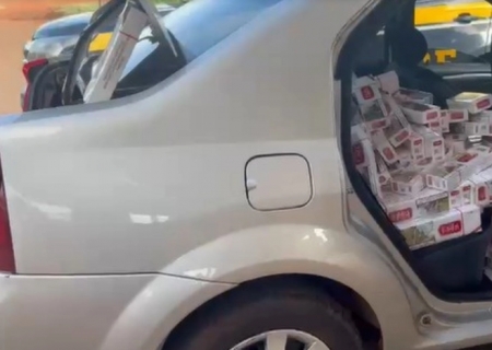Carro com produtos de contrabando é apreendido após perseguição da PRF em Sidrolândia