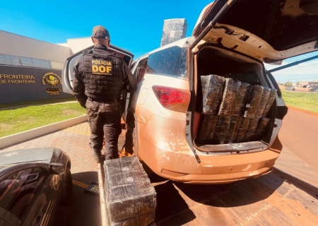 DOF apreende quase duas toneladas de drogas e recupera veículo roubado