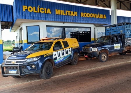 Caminhão furtado é recuperado e dois suspeitos são presos em rodovia de Maracaju