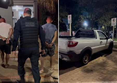 Força Tática prende dois suspeitos por tráfico de drogas em Nova Andradina