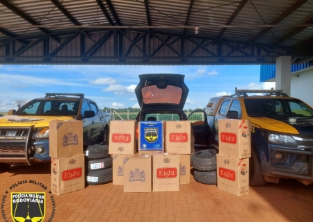 PMR apreende mercadorias e causa prejuízo de R$ 74 mil ao crime nas MS-162 e MS-166