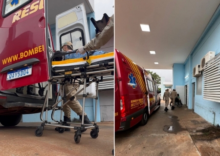 Mãe e filha em bicicleta elétrica ficam feridas em acidente com carro em Nova Andradina