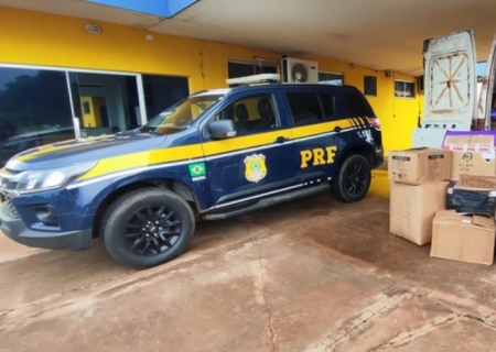 PRF apreende mercadoria de origem estrangeira em Água Clara