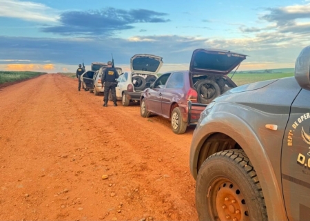 DOF apreende comboio com drogas, cigarros e acessórios de armas avaliados em R$ 1,1 milhão