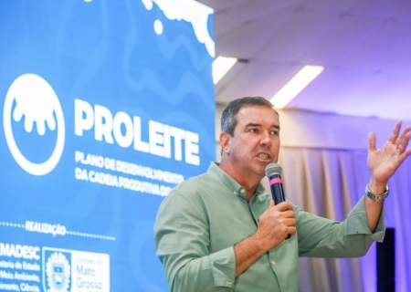 Riedel destaca avanços do Proleite MS durante agenda na Expogrande
