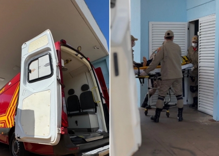 Homem em scooter elétrica colide contra carreta estacionada e fica em estado grave em Nova Andradina
