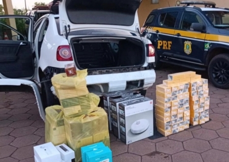Polícia Rodoviária Federal apreende 75 celulares em Bataguassu