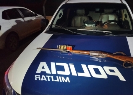 Ameaça contra mulher termina com arma apreendida e prisão em Angélica