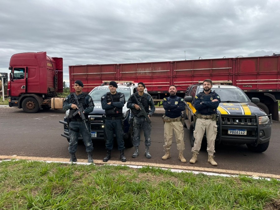 Apreensão da Força Tática e PRF em Nova Andradina resultou em 4 toneladas de maconha