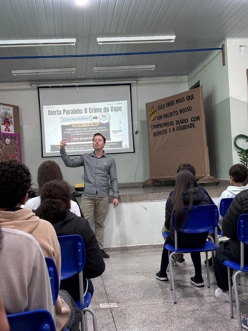 Polícia Civil orienta 830 estudantes sobre bullying, cyberbullying e vapes em Batayporã