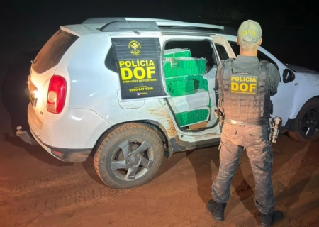 Veículo roubado no Mato Grosso é apreendido com mais de uma tonelada de maconha em Japorã