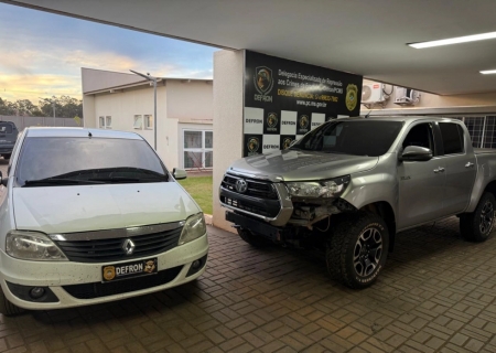 Defron prende dois envolvidos com caminhonete furtada e suspeita de ligação com tráfico na fronteira