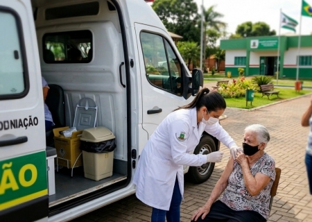 Nova Andradina inicia nova etapa de vacinação com atendimento itinerante do Vacimóvel