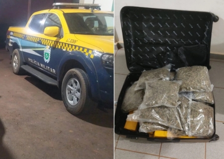 Adolescente é apreendido com 15 kg de drogas na MS-134