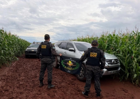 Utilitário furtado em Minas Gerais é recuperado pelo DOF após perseguição