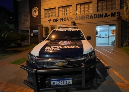 Força Tática cumpre mandado de prisão contra homem de 30 anos em Nova Andradina